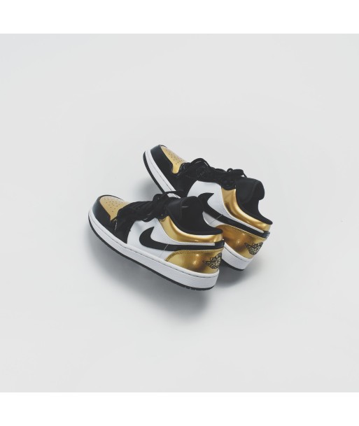 Nike Air Jordan 1 Low - Black / Gold Patent hantent personnes