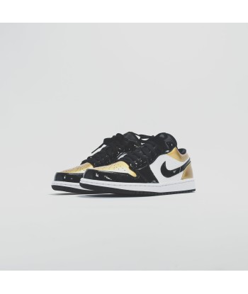 Nike Air Jordan 1 Low - Black / Gold Patent hantent personnes