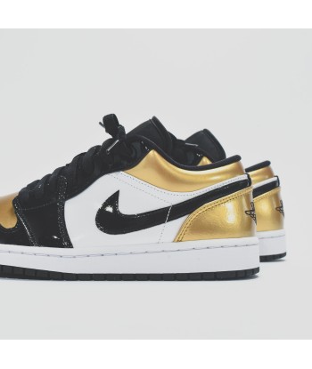 Nike Air Jordan 1 Low - Black / Gold Patent hantent personnes