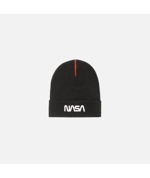 Heron Preston x NASA Beanie - Black / White solde