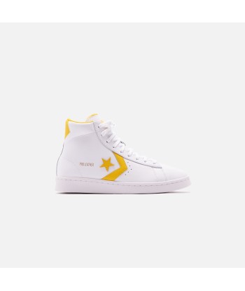 Converse Pro Leather High - White / Amarillo Profitez des Offres !