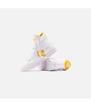 Converse Pro Leather High - White / Amarillo Profitez des Offres !