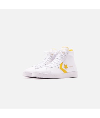 Converse Pro Leather High - White / Amarillo Profitez des Offres !