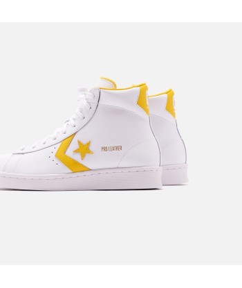 Converse Pro Leather High - White / Amarillo Profitez des Offres !