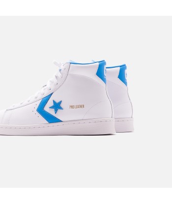 Converse Pro Leather High - White / Coast Blue livraison gratuite