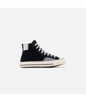 Converse Chuck 70 Twisted Prep Patchwork High - Black / Mouse / Egret pas chere