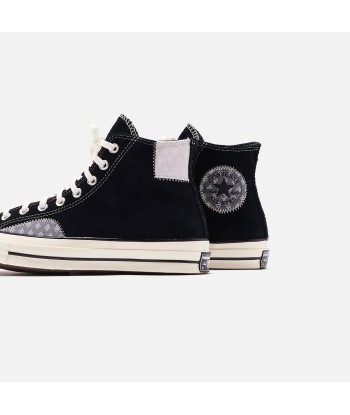 Converse Chuck 70 Twisted Prep Patchwork High - Black / Mouse / Egret pas chere