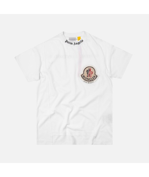 8 Moncler Palm Angels Maglia Girocollo Tee - White Profitez des Offres !