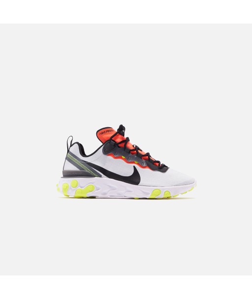 Nike React Element 55 SE - Pure Platinum / Black / Dark Grey / Bright Crimson d'Europe débarque