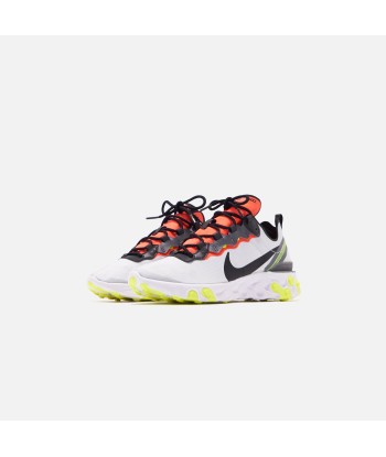 Nike React Element 55 SE - Pure Platinum / Black / Dark Grey / Bright Crimson d'Europe débarque