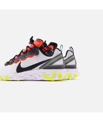 Nike React Element 55 SE - Pure Platinum / Black / Dark Grey / Bright Crimson d'Europe débarque