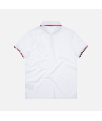 Moncler Maglia Polo Manica Corta - White Les magasins à Paris et en Île-de-France