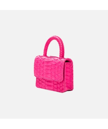 Gelareh Mizrahi Mico Mini Python Top Handle Bag - Hot Pink Les êtres humains sont 