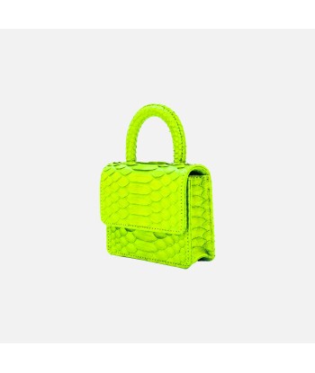 Gelareh Mizrahi Mico Mini Python Top Handle Bag - Neon Green 2023