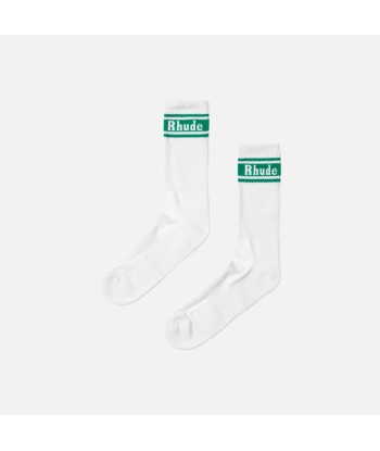 Rhude Stripe Socks - Green À commander