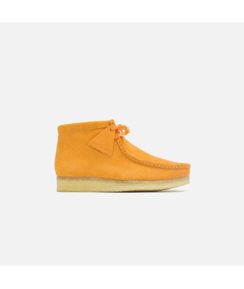 Clarks Wallabee Boot - Burnt Yellow Suede destockage