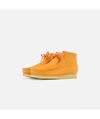 Clarks Wallabee Boot - Burnt Yellow Suede destockage