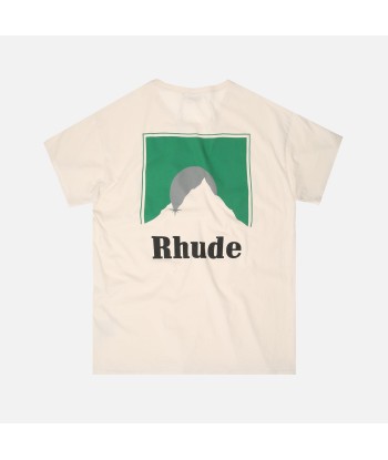 Rhude Moonlight Logo Tee - Green / White Les magasins à Paris