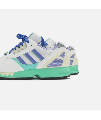 adidas Consortium ZX 7000 - White / Lilac / Green basket pas cher