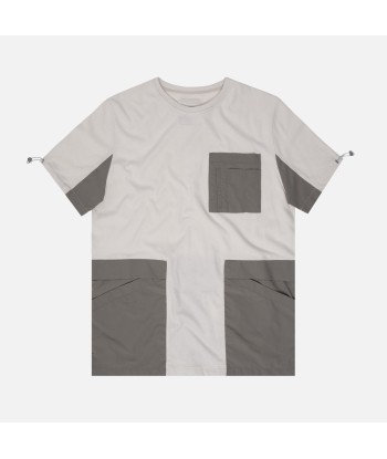 C2H4 Panelled Pockets Tee - White le des métaux précieux