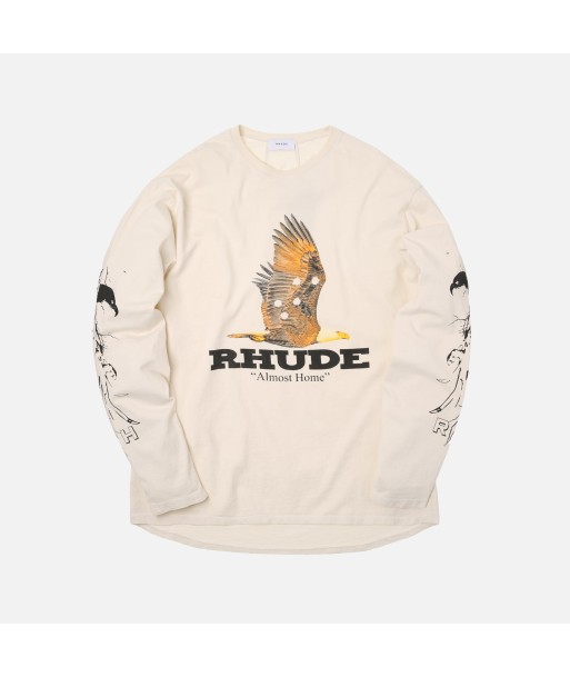 Rhude Almost Home L/S Tee - White Les êtres humains sont 