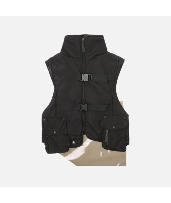 A-Cold-Wall* Step Front Nylon Padded Crop Vest - Black livraison gratuite