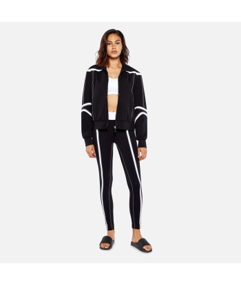 No Ka'oi Fearless Zip-Up Top - Black / White 30 pas cher 