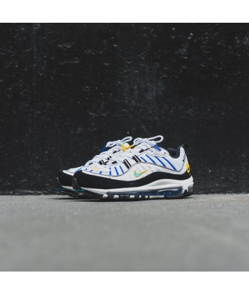 Nike Air Max 98 Premium - White / Teal Nebula / University Gold / Black commande en ligne