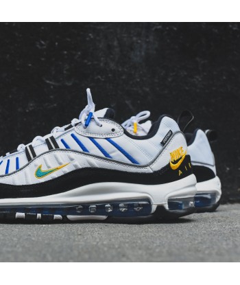 Nike Air Max 98 Premium - White / Teal Nebula / University Gold / Black commande en ligne