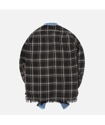 Greg Lauren Plaid GL1 - Black Paris Déstockage Promo