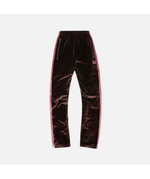 Needles Papillion Emb. Side Line Track Pant - Velour Brown vente chaude votre 