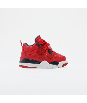 Nike TD Air Jordan 4 Retro SE - University Red / Obsidian / White / Metallic Gold une grave pollution 