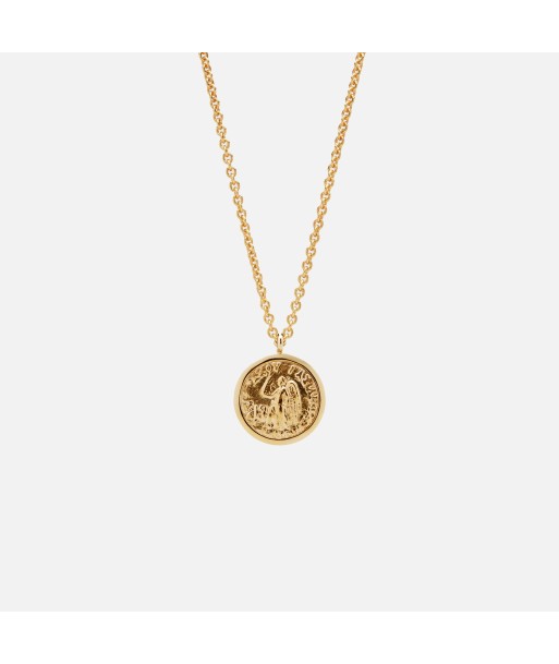 Tom Wood Coin Pendant Angel Short - Gold en stock