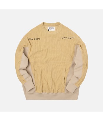 Cav Empt Block Fleece Crewneck - Beige Faites des économies