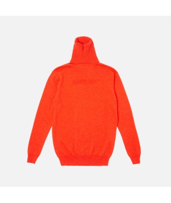 Ambush Turtle Neck Emboss Knit - Orange vente chaude votre 