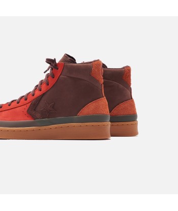 Converse Pro Leather Mid - Fiery Scarlet / Deep Mahogany soldes