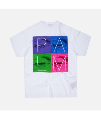 Palm Angels Kids Tee - White 50% de réduction en Octobre 2024