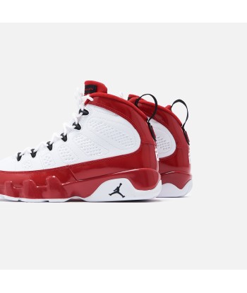 Nike Air Jordan 9 Retro - White / Black / Gym Red les ctes