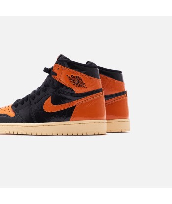 Nike Grade School  Air Jordan 1 Retro High OG - Black / Starfish / Pale Vanilla livraison gratuite