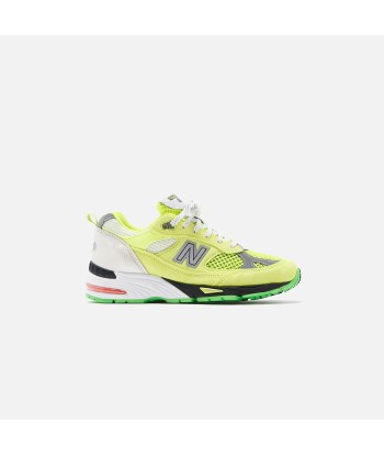 New Balance x Aries Arise WMNS Made in UK 991 - Neon Yellow / Silver / White Par le système avancé 