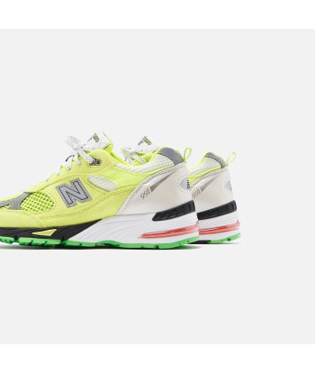 New Balance x Aries Arise WMNS Made in UK 991 - Neon Yellow / Silver / White Par le système avancé 