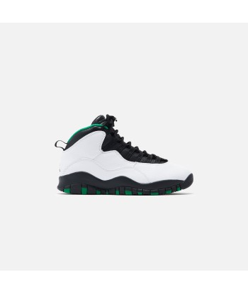 Nike Air Jordan 10 - White / Black / Kelly Green pas chere