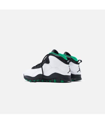 Nike Air Jordan 10 - White / Black / Kelly Green pas chere