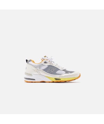 New Balance x Aries Arise WMNS Made in UK 991 - Silver / White / Orange offre 