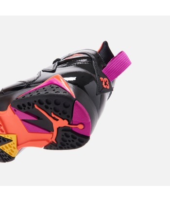 Nike WMNS Air Jordan 7 Retro - Black / Bright Crimson / Anthracite rembourrage situé sous