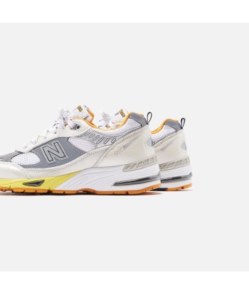 New Balance x Aries Arise Made in UK 991 - Silver / White / Orange votre restaurant rapide dans 