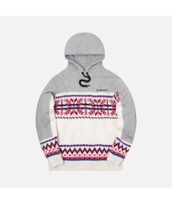 7 Moncler Fragment Maglia Hoodie - Cappuccino Cream en ligne des produits 