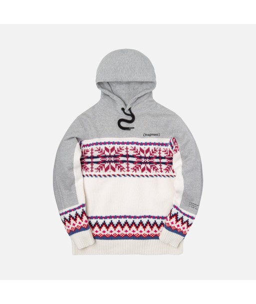 7 Moncler Fragment Maglia Hoodie - Cappuccino Cream en ligne des produits 