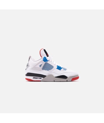 Nike Air Jordan 4 Retro SE - White / Military Blue / Fire Red / Tech Grey s'inspire de l'anatomie humaine