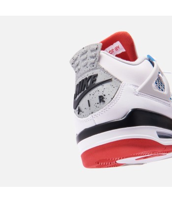 Nike Air Jordan 4 Retro SE - White / Military Blue / Fire Red / Tech Grey s'inspire de l'anatomie humaine